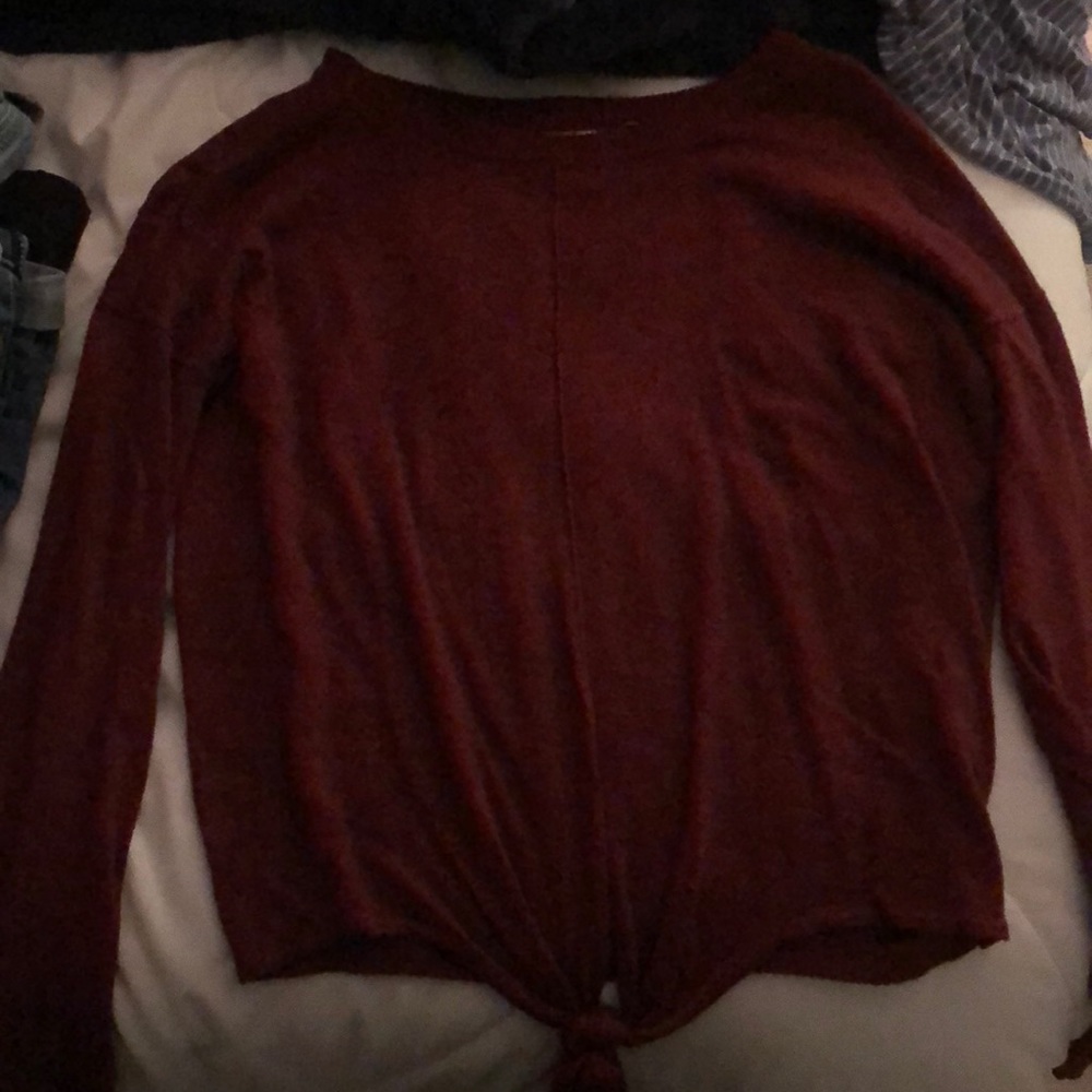 Hippie Rose Maroon Long Sleeve